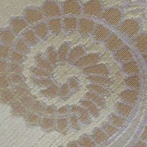 vintage 100% silk cream gold broze paisley